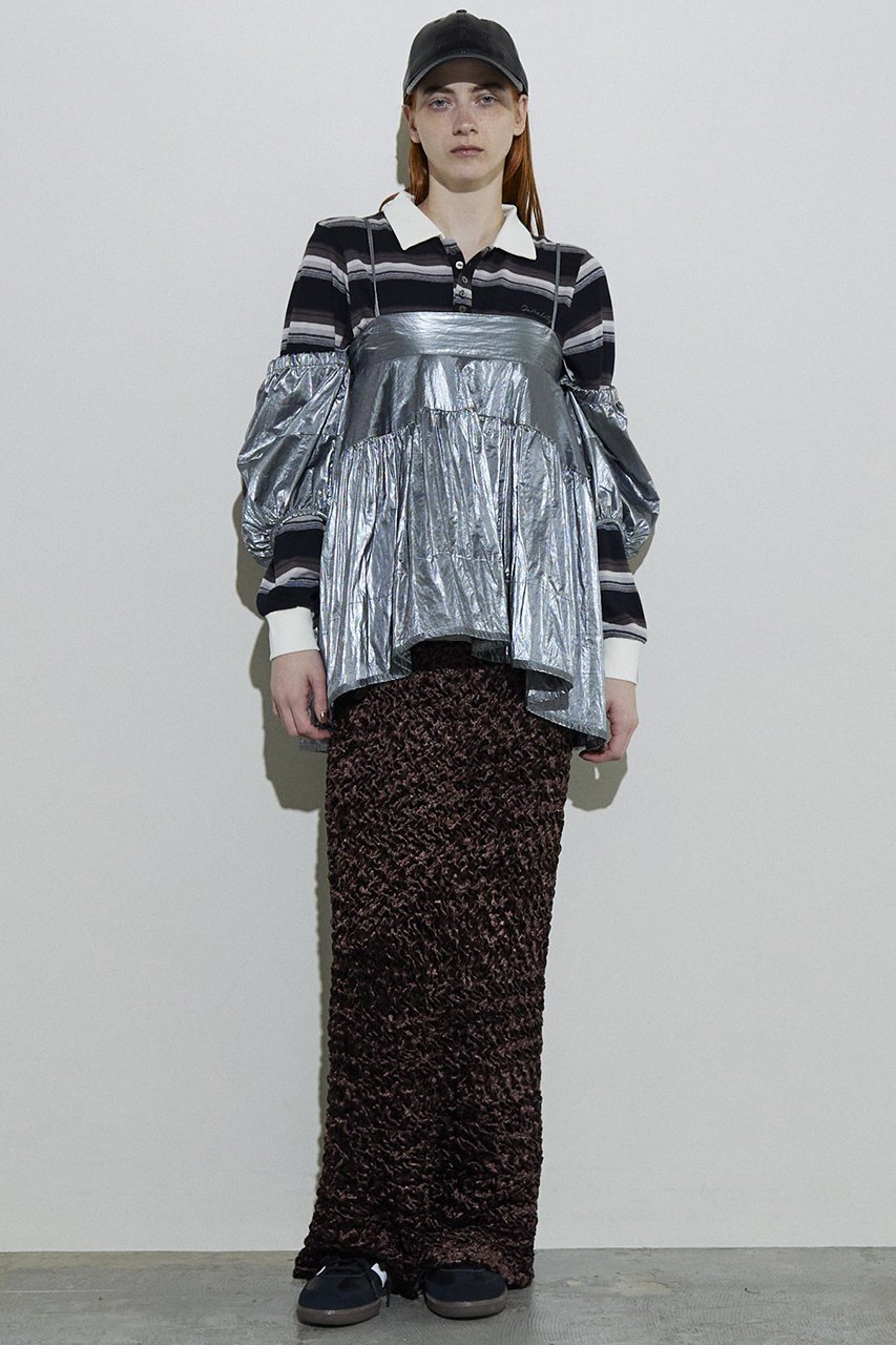 【メゾンスペシャル/MAISON SPECIAL】の2way Puff Sleeves Tunic/2WAYパフスリーブチュニック 人気、トレンドファッション・服の通販 founy(ファニー) 　ファッション　Fashion　レディースファッション　Fashion for Women　ワンピース　Dresses　チュニック　Tunic Tops & Dresses　イエロー　Yellow　ショーツ　Shorts, Short Pants　シルバー　Silver, Metallic Silver　シンプル　Simple, Minimal　スリーブ　Sleeve, Long Sleeve / Short Sleeve　チュニック　Tunic, Long Top　デニム　Denim, Jeans Material　ドレープ　Drape, Draping Fabric　ロング　Long, Long-Length　other-6|ID: prp329100004060598 ipo3291000000036778479