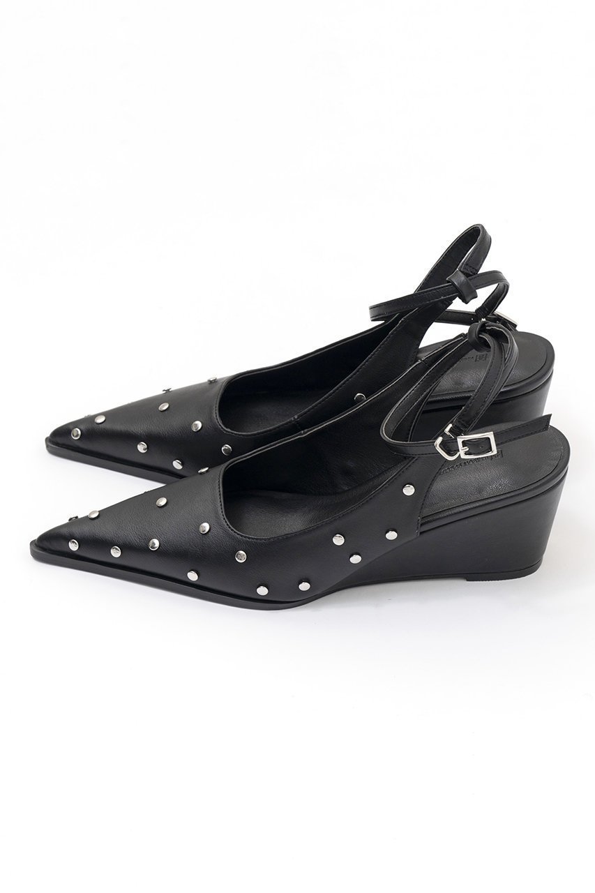 【メゾンスペシャル/MAISON SPECIAL】の2way Studs Wedge Sole Pumps/2WAYスタッズウェッジソールパンプス 人気、トレンドファッション・服の通販 founy(ファニー) 　ファッション　Fashion　レディースファッション　Fashion for Women　クッション　Cushion, Throw Pillow　スタッズ　Studs, Metal Accents　トレンド　Trend, Trending Now　フィット　Fit, Slim Fit　フェイクレザー　Faux Leather, PU Leather　ポインテッド　Pointed Toe, Sharp Toe　リアル　Real, Realistic　A/W・秋冬　Autumn/Winter　other-2|ID: prp329100004060617 ipo3291000000035689577