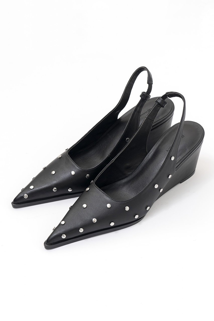 【メゾンスペシャル/MAISON SPECIAL】の2way Studs Wedge Sole Pumps/2WAYスタッズウェッジソールパンプス 大人の最旬トレンドファッション＆コーディネート founy(ファウニー) 　ファッション　Fashion　レディースファッション　Fashion for Women　クッション　Cushion, Throw Pillow　スタッズ　Studs, Metal Accents　トレンド　Trend, Trending Now　フィット　Fit, Slim Fit　フェイクレザー　Faux Leather, PU Leather　ポインテッド　Pointed Toe, Sharp Toe　リアル　Real, Realistic　A/W・秋冬　Autumn/Winter　other-5|ID: prp329100004060617 ipo3291000000036925455