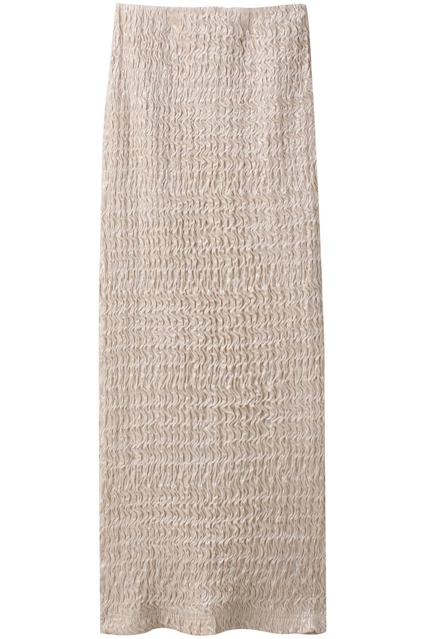 【メゾンスペシャル/MAISON SPECIAL】のShirring Velor Tight Skirt/シャーリングベロアタイトスカート インテリア・キッズ・メンズ・レディースファッション・服の通販 founy(ファニー) 　ファッション　Fashion　レディースファッション　Fashion for Women　スカート　Skirts　ロングスカート　Long Skirts / Maxi & Midi Skirts　シャーリング　Shirring, Ruched　スリット　Slit, Slit Detail　セットアップ　Set-Up, Coordinated Outfit　タイツ　Tights, Legwear　タイトスカート　Pencil Skirt, Tight Skirt　ベロア　Velour, Soft Velvet　マキシ　Maxi, Full Length　ロング　Long, Long-Length　おすすめ　Recommended / Our Picks　エレガント 上品　Elegant　O.WHT(オフホワイト)|ID: prp329100004060620 ipo3291000000036011928