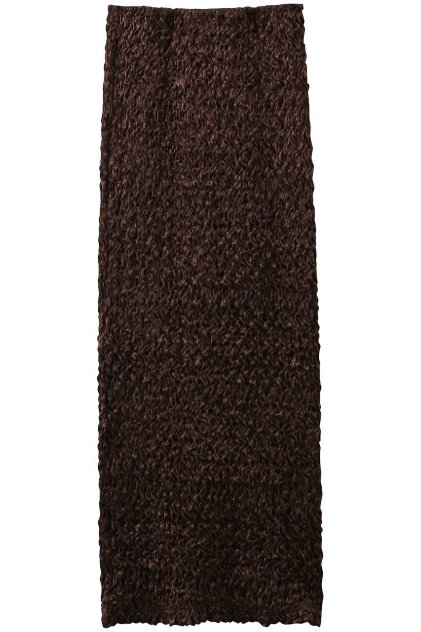 【メゾンスペシャル/MAISON SPECIAL】のShirring Velor Tight Skirt/シャーリングベロアタイトスカート インテリア・キッズ・メンズ・レディースファッション・服の通販 founy(ファニー) 　ファッション　Fashion　レディースファッション　Fashion for Women　スカート　Skirts　ロングスカート　Long Skirts / Maxi & Midi Skirts　シャーリング　Shirring, Ruched　スリット　Slit, Slit Detail　セットアップ　Set-Up, Coordinated Outfit　タイツ　Tights, Legwear　タイトスカート　Pencil Skirt, Tight Skirt　ベロア　Velour, Soft Velvet　マキシ　Maxi, Full Length　ロング　Long, Long-Length　おすすめ　Recommended / Our Picks　エレガント 上品　Elegant　BRN(ブラウン)|ID: prp329100004060620 ipo3291000000036011930