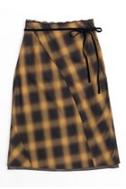 【メゾンスペシャル/MAISON SPECIAL】のCheckered Bias Seam Midi Skirt/チェックバイアスシームミモレスカート MTD(マスタード)|ID:prp329100004060621