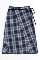 【メゾンスペシャル/MAISON SPECIAL】のCheckered Bias Seam Midi Skirt/チェックバイアスシームミモレスカート BLU(ブルー)|ID:prp329100004060621