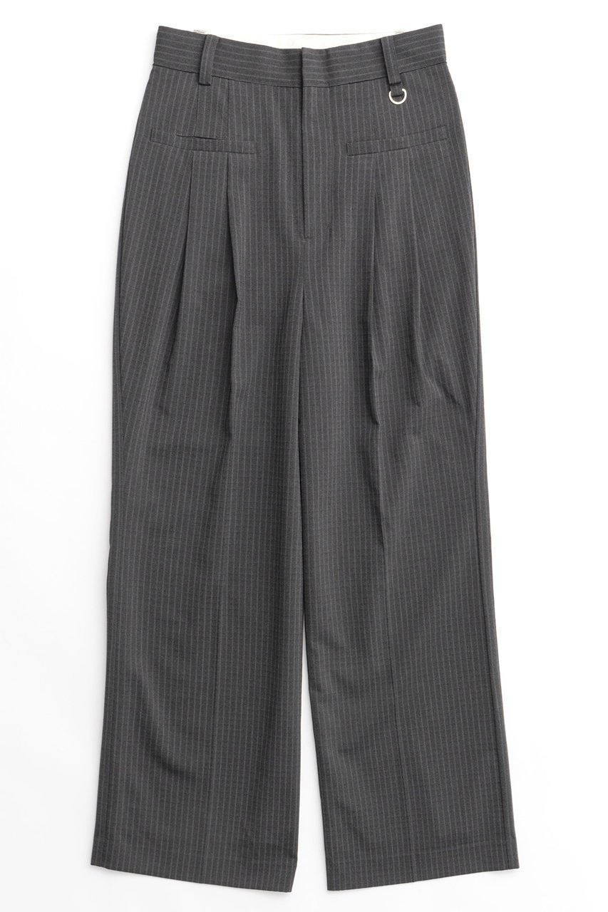 【メゾンスペシャル/MAISON SPECIAL】のEasy Two Tuck Slacks/イージーツータックスラックス インテリア・キッズ・メンズ・レディースファッション・服の通販 founy(ファニー) 　ファッション　Fashion　レディースファッション　WOMEN　パンツ　Pants　ジャケット　Jacket　ストライプ　Stripe　セットアップ　Set Up　フォーマル　Formal　ルーズ　Loose　エレガント 上品　Elegant　GRY(グレー)|ID: prp329100004060622 ipo3291000000027345081