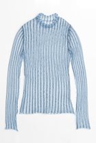 【メゾンスペシャル/MAISON SPECIAL】のShirring Stripe Sheer Knitwear/シャーリングストライプシアーニット BLU(ブルー)|ID:prp329100004060626