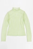 【メゾンスペシャル/MAISON SPECIAL】のShirring Stripe Sheer Knitwear/シャーリングストライプシアーニット LIME(ライム)|ID:prp329100004060626