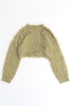 【メゾンスペシャル/MAISON SPECIAL】のShaggy Short Length Knitwear/シャギーショートニット LIME(ライム)|ID: prp329100004060628 ipo3291000000035067342