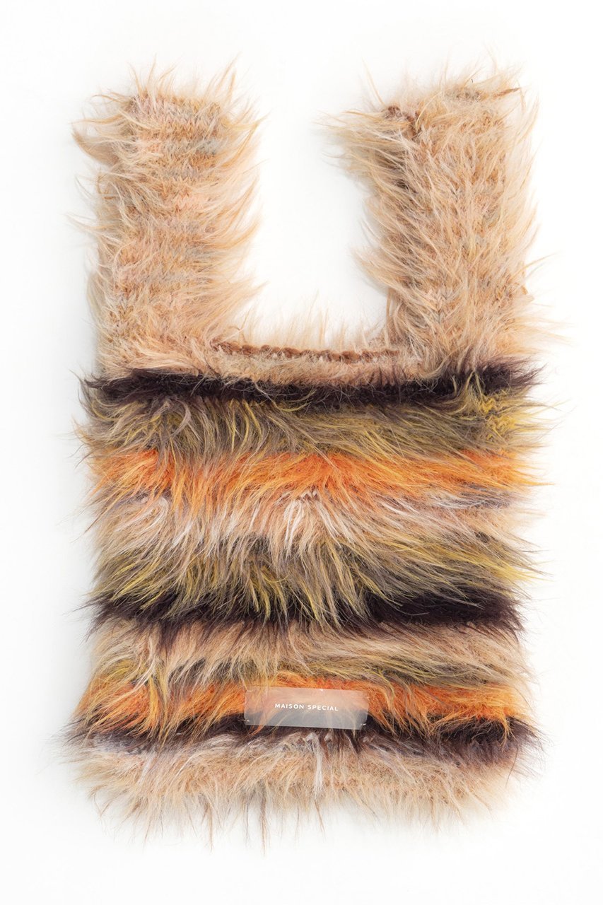 【メゾンスペシャル/MAISON SPECIAL】のMulti Border Knit Bag/マルチボーダーニットバッグ インテリア・キッズ・メンズ・レディースファッション・服の通販 founy(ファニー) 　ファッション　Fashion　レディースファッション　Fashion for Women　トップス・カットソー　Cut & Sew Tops　ニット　Knit Tops & Sweaters　バッグ　Bags　シンプル　Simple, Minimal　ストレッチ　Stretch, Stretchy Fabric　ボーダー　Border, Stripe　ミックス　Mix, Mixed Style　ORG(オレンジ)|ID: prp329100004060633 ipo3291000000035053790