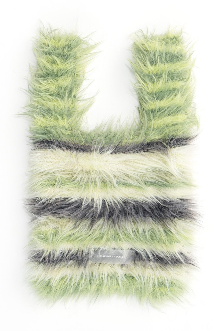 【メゾンスペシャル/MAISON SPECIAL】のMulti Border Knit Bag/マルチボーダーニットバッグ インテリア・キッズ・メンズ・レディースファッション・服の通販 founy(ファニー) 　ファッション　Fashion　レディースファッション　Fashion for Women　トップス・カットソー　Cut & Sew Tops　ニット　Knit Tops & Sweaters　バッグ　Bags　シンプル　Simple, Minimal　ストレッチ　Stretch, Stretchy Fabric　ボーダー　Border, Stripe　ミックス　Mix, Mixed Style　GRN(グリーン)|ID: prp329100004060633 ipo3291000000035053791