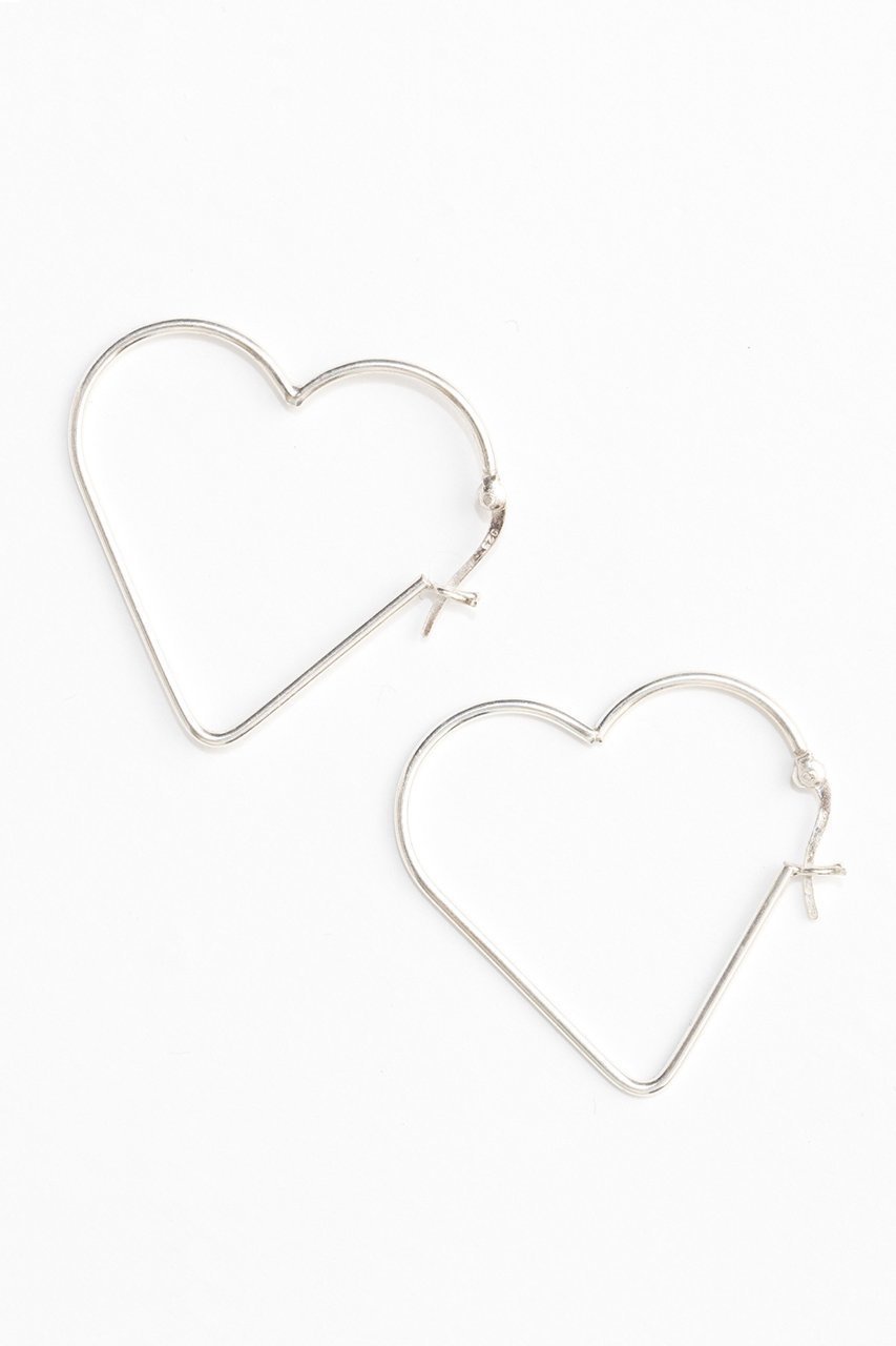 【メゾンスペシャル/MAISON SPECIAL】のHeart Hoop Earrings/ハートフープピアス 人気、トレンドファッション・服の通販 founy(ファニー) 　ファッション　Fashion　レディースファッション　WOMEN　ジュエリー　Jewelry　リング　Rings　イヤリング　Earrings　おすすめ　Recommend　イヤリング　Earrings　オケージョン　Occasion　シルバー　Silver　フープ　Hoop　 other-1|ID: prp329100004060652 ipo3291000000027345189