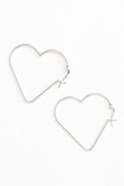 【メゾンスペシャル/MAISON SPECIAL】のHeart Hoop Earrings/ハートフープピアス SLV(シルバー)|ID:prp329100004060652