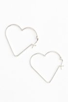 【メゾンスペシャル/MAISON SPECIAL】のHeart Hoop Earrings/ハートフープピアス SLV(シルバー)|ID: prp329100004060652 ipo3291000000035786798