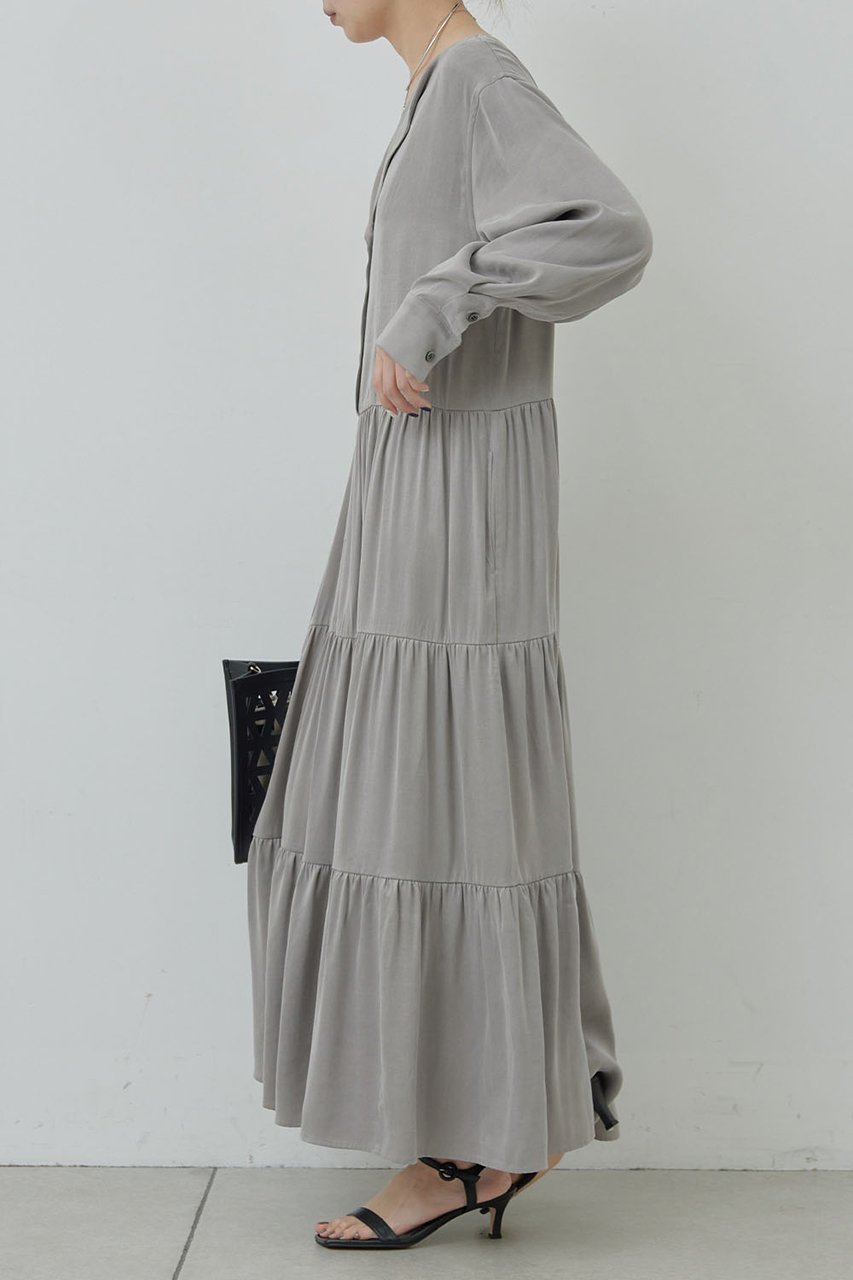 【ガリャルダガランテ/GALLARDAGALANTE】のティアードワンピース 人気、トレンドファッション・服の通販 founy(ファニー) 　ファッション　Fashion　レディースファッション　Fashion for Women　ワンピース　Dresses　チュニック　Tunic Tops & Dresses　とろみ　Fluid, Flowy Fabric　なめらか　Smooth, Silky Texture　チュニック　Tunic, Long Top　ティアードワンピース　Tiered Dress, Flared Dress　ロング　Long, Long-Length　other-7|ID: prp329100004062710 ipo3291000000032881069