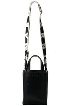 【マルニ/MARNI】のMUSEO NANO ロゴストラップ付きミニトートバッグ ブラック|ID: prp329100004062735 ipo3291000000032049733