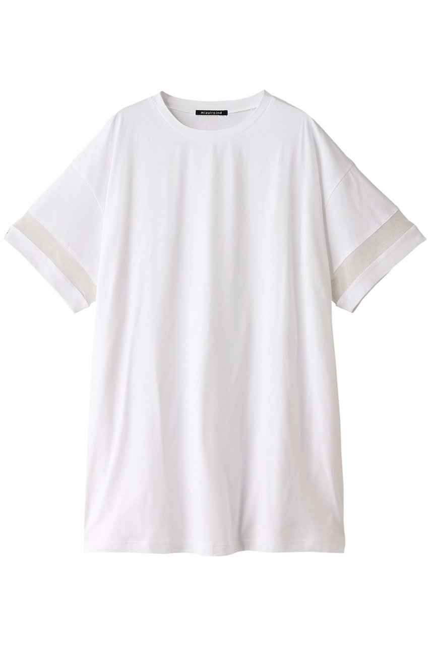 【ミズイロ インド/mizuiro ind】のmesh slv tunic OP ワンピース 人気、トレンドファッション・服の通販 founy(ファニー) 　ファッション　Fashion　レディースファッション　WOMEN　ワンピース　Dress　チュニック　Tunic　カットソー　Cut And Sew　ショルダー　Shoulder　チュニック　Tunic　ドロップ　Drop　メッシュ　Mesh　ワイド　Wide　切替　Switching　 other-1|ID: prp329100004062756 ipo3291000000027363935