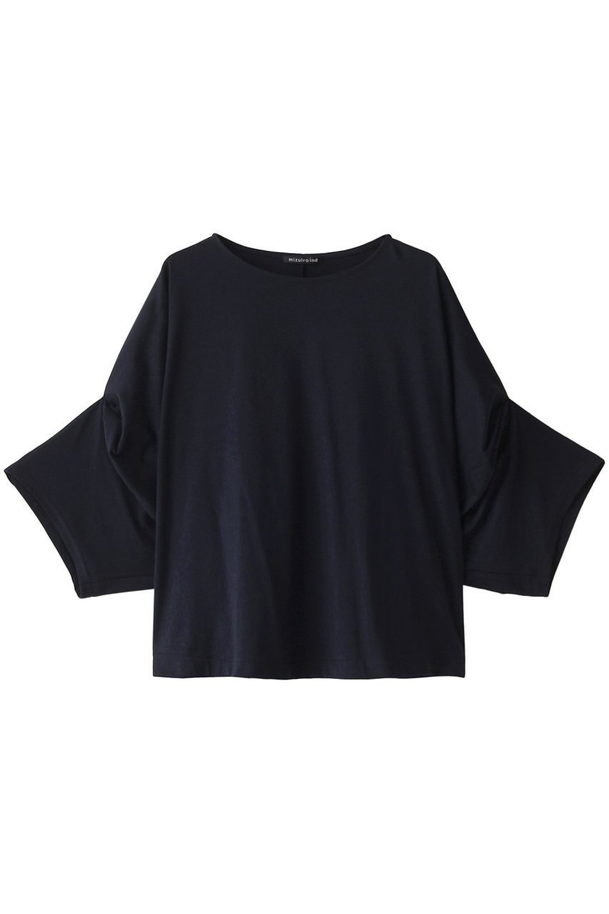 【ミズイロ インド/mizuiro ind】のdolman tuck slv T Tシャツ インテリア・キッズ・メンズ・レディースファッション・服の通販 founy(ファニー) 　ファッション　Fashion　レディースファッション　WOMEN　トップス・カットソー　Tops/Tshirt　シャツ/ブラウス　Shirts/Blouses　ロング / Tシャツ　T-Shirts　カットソー　Cut and Sewn　ショート　Short　スリーブ　Sleeve　バランス　Balance　navy|ID: prp329100004062758 ipo3291000000027363947