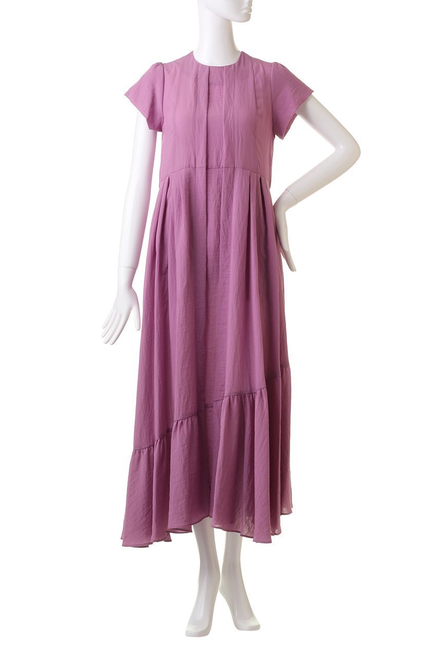 【デザイン ワークス/DESIGN WORKS】のアシンメトリーヘムワンピース 人気、トレンドファッション・服の通販 founy(ファニー) 　ファッション　Fashion　レディースファッション　Fashion for Women　ワンピース　Dresses　チュニック　Tunic Tops & Dresses　アシンメトリー　Asymmetrical Style　ギャザー　Gathered, Ruffled　ショート　Short, Short Length　スリーブ　Sleeve, Long Sleeve / Short Sleeve　チュニック　Tunic, Long Top　フェミニン　Feminine, Girly　リボン　Ribbon, Bow　ロング　Long, Long-Length　other-6|ID: prp329100004062767 ipo3291000000034954944