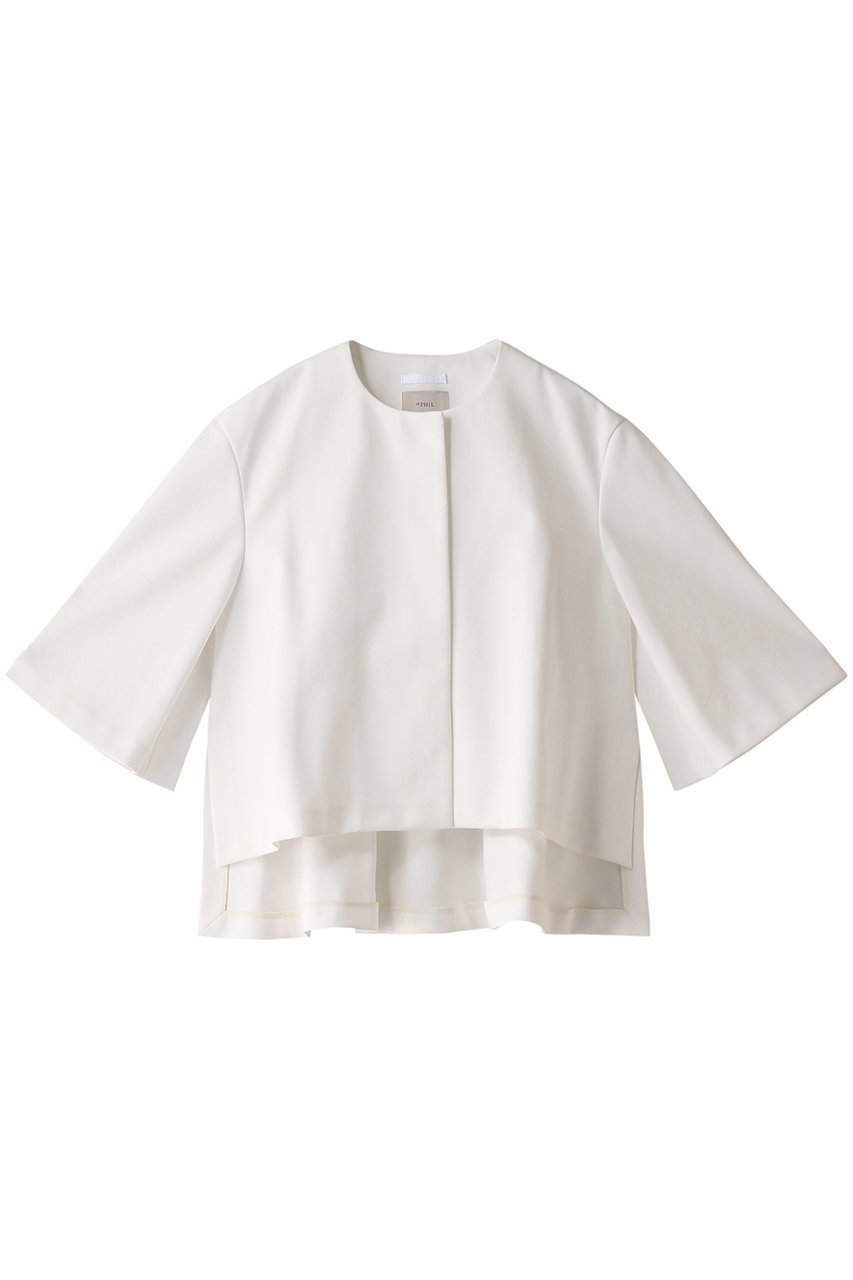 【ル フィル/LE PHIL】のハイストレッチダンボールジャケット インテリア・キッズ・メンズ・レディースファッション・服の通販 founy(ファニー) 　ファッション　Fashion　レディースファッション　Fashion for Women　アウター　Coat / Outerwear Collection　レディースジャケット・軽アウター　Jackets　おすすめ　Recommended / Our Picks　コンビネゾン　Jumpsuit, All-in-One　サテン　Satin, Glossy Fabric　ジャケット　Jacket, Outerwear　ストレッチ　Stretch, Stretchy Fabric　セットアップ　Set-Up, Coordinated Outfit　ホワイト|ID: prp329100004064541 ipo3291000000032942471