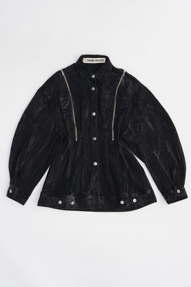 【プランク プロジェクト/PRANK PROJECT】のジップデニムシャツブルゾン / Zip Denim Shirt Blouson 人気、トレンドファッション・服の通販 founy(ファニー) ファッション Fashion レディースファッション WOMEN アウター Coat Outerwear ジャケット Jackets ブルゾン Blouson/Jackets おすすめ Recommend ケミカル Chemical シェイプ Shape ショルダー Shoulder ジップ Zip ジャケット Jacket スリット Slit デニム Denim ブルゾン Blouson |ID:prp329100004066639