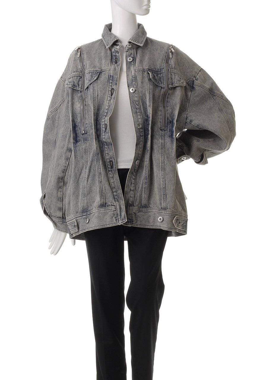 【プランク プロジェクト/PRANK PROJECT】のジップデニムシャツブルゾン / Zip Denim Shirt Blouson 人気、トレンドファッション・服の通販 founy(ファニー) 　ファッション　Fashion　レディースファッション　Fashion for Women　アウター　Coat / Outerwear Collection　レディースジャケット・軽アウター　Jackets　ブルゾンジャケット・スポーティアウター　Blouson Jackets　おすすめ　Recommended / Our Picks　ケミカル　Chemical, Chemical Wash　シェイプ　Shape, Slim Fit　ショルダー　Shoulder, Shoulder Strap　ジップ　Zip, Zipper　ジャケット　Jacket, Outerwear　スリット　Slit, Slit Detail　デニム　Denim, Jeans Material　ブルゾン　Blouson, Bomber Jacket　other-8|ID: prp329100004066639 ipo3291000000032946548