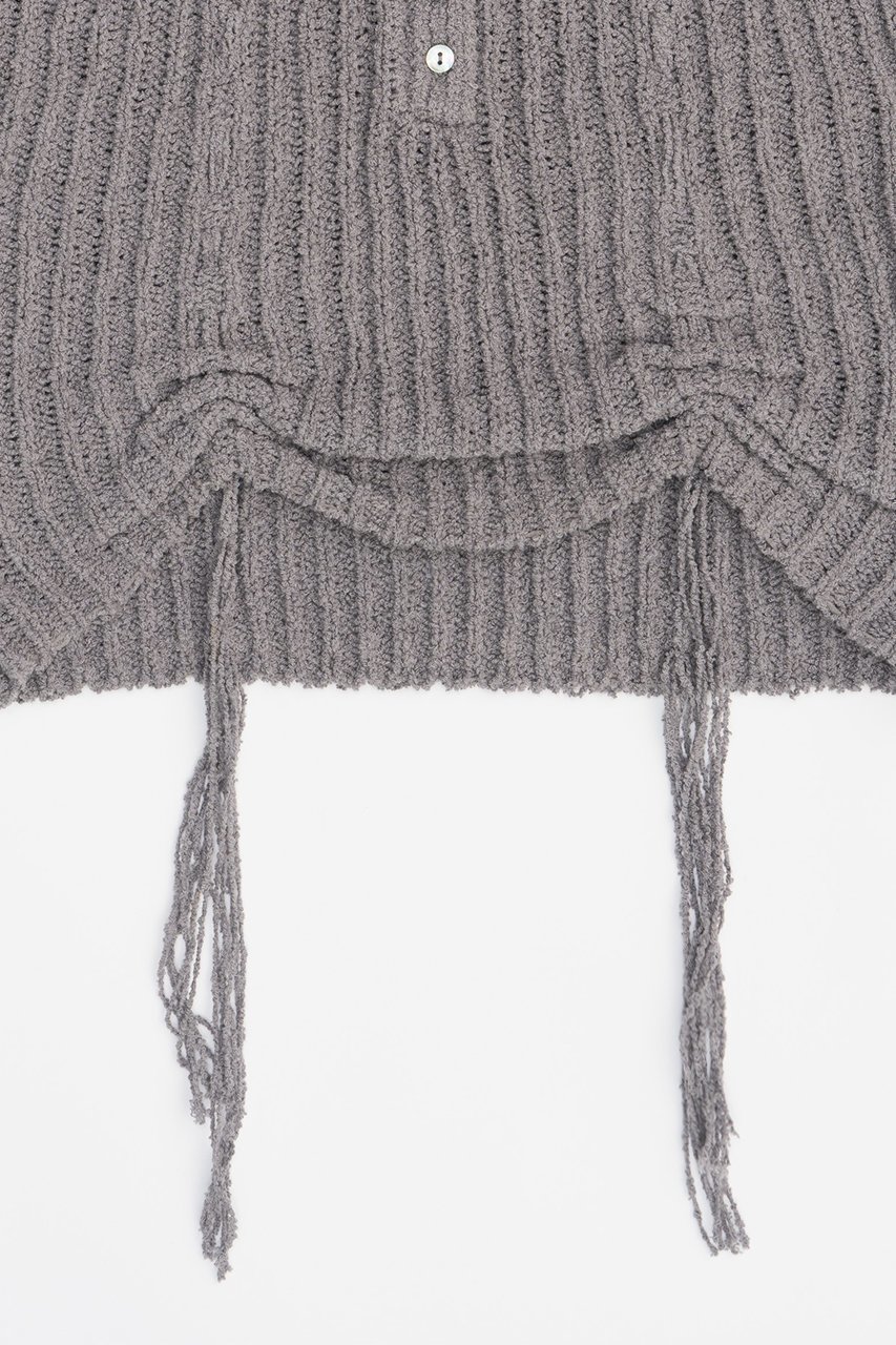 【プランク プロジェクト/PRANK PROJECT】のヘンリーブークレーニットタンク / Henley Boucle Knit Tank 人気、トレンドファッション・服の通販 founy(ファニー) 　ファッション　Fashion　レディースファッション　WOMEN　トップス・カットソー　Tops/Tshirt　ニット　Knit Tops　キャミソール / ノースリーブ　No Sleeves　シャツ/ブラウス　Shirts/Blouses　ロング / Tシャツ　T-Shirts　カットソー　Cut and Sewn　キャミソール　Camisole　ギャザー　Gather　タンク　Tank　フロント　Front　other-3|ID: prp329100004066642 ipo3291000000031421427