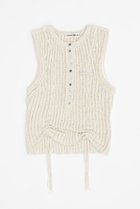 【プランク プロジェクト/PRANK PROJECT】のヘンリーブークレーニットタンク / Henley Boucle Knit Tank IVR(アイボリー)|ID: prp329100004066642 ipo3291000000032897494