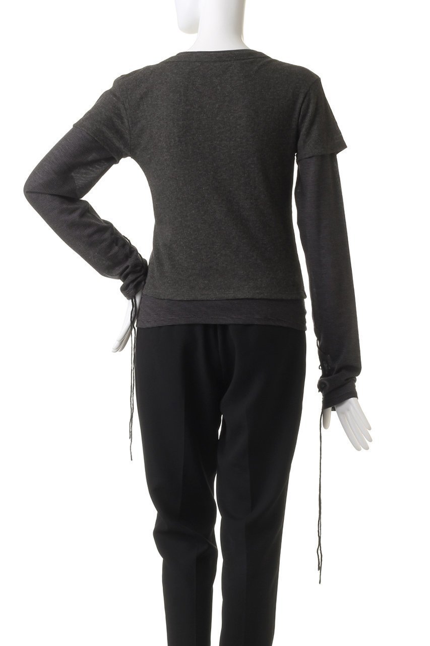 【プランク プロジェクト/PRANK PROJECT】のヘンリーレイヤードトップ / Henley Layered Top 人気、トレンドファッション・服の通販 founy(ファニー) 　ファッション　Fashion　レディースファッション　Fashion for Women　トップス・カットソー　Cut & Sew Tops　シャツ・ブラウス・オフィスカジュアル　Elegant Blouses & Button-Ups　ロングTシャツ・Tシャツ　Longline T-Shirts & Tees　カットソー・ベーシックTシャツ　Cut-and-Sewn Tops / Stretch Tees & Basics　インナー　Innerwear　ウォーム　Warm Fabric　シルク　Silk, 100% Silk　ストレッチ　Stretch, Stretchy Fabric　スリーブ　Sleeve, Long Sleeve / Short Sleeve　テレコ　Ribbed, Rib Stitch　長袖　Long Sleeve, Full Sleeve　フィット　Fit, Slim Fit　半袖　Short Sleeve, Half Sleeve　ラグジュアリー　Luxury, Elegant　レース　Lace, Lace Fabric　ロング　Long, Long-Length　other-4|ID: prp329100004066651 ipo3291000000034421438