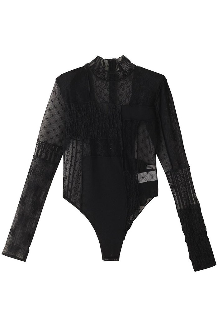 【プランク プロジェクト/PRANK PROJECT】のコラージュレースボディスーツ / Collage Lace Bodysuit インテリア・キッズ・メンズ・レディースファッション・服の通販 founy(ファニー) https://founy.com/ ファッション Fashion レディースファッション Fashion for Women トップス・カットソー Cut & Sew Tops シャツ・ブラウス・オフィスカジュアル Elegant Blouses & Button-Ups ロングTシャツ・Tシャツ Longline T-Shirts & Tees カットソー・ベーシックTシャツ Cut-and-Sewn Tops / Stretch Tees & Basics インナー Innerwear カーディガン Cardigan, Knitwear ジャケット Jacket, Outerwear スリーブ Sleeve, Long Sleeve / Short Sleeve スーツ Suit, Formalwear パッチワーク Patchwork, Mixed Fabric レース Lace, Lace Fabric ロング Long, Long-Length |ID: prp329100004066652 ipo3291000000035672975