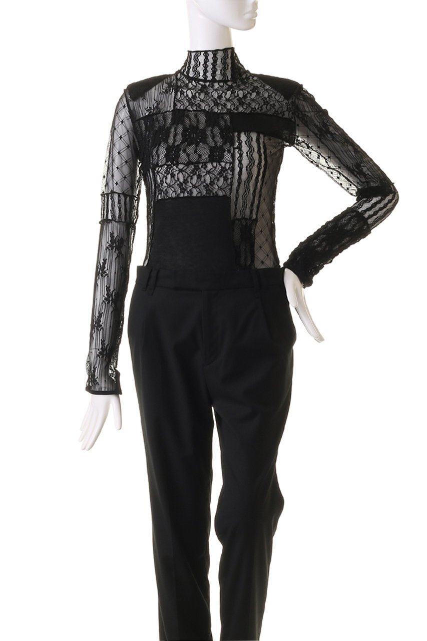 【プランク プロジェクト/PRANK PROJECT】のコラージュレースボディスーツ / Collage Lace Bodysuit 人気、トレンドファッション・服の通販 founy(ファニー) 　ファッション　Fashion　レディースファッション　Fashion for Women　トップス・カットソー　Cut & Sew Tops　シャツ・ブラウス・オフィスカジュアル　Elegant Blouses & Button-Ups　ロングTシャツ・Tシャツ　Longline T-Shirts & Tees　カットソー・ベーシックTシャツ　Cut-and-Sewn Tops / Stretch Tees & Basics　インナー　Innerwear　カーディガン　Cardigan, Knitwear　ジャケット　Jacket, Outerwear　スリーブ　Sleeve, Long Sleeve / Short Sleeve　スーツ　Suit, Formalwear　パッチワーク　Patchwork, Mixed Fabric　レース　Lace, Lace Fabric　ロング　Long, Long-Length　other-2|ID: prp329100004066652 ipo3291000000035746552