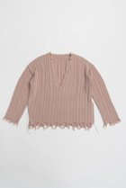 【プランク プロジェクト/PRANK PROJECT】のブランジネックニット / Plunge Neck Knit PNK(ピンク)|ID: prp329100004066655 ipo3291000000027410277