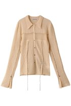 【プランク プロジェクト/PRANK PROJECT】のカラーステッチニットスリムシャツ / Color Stitch Knit Slim Shirt O.WHT(オフホワイト)|ID: prp329100004066659 ipo3291000000034422260