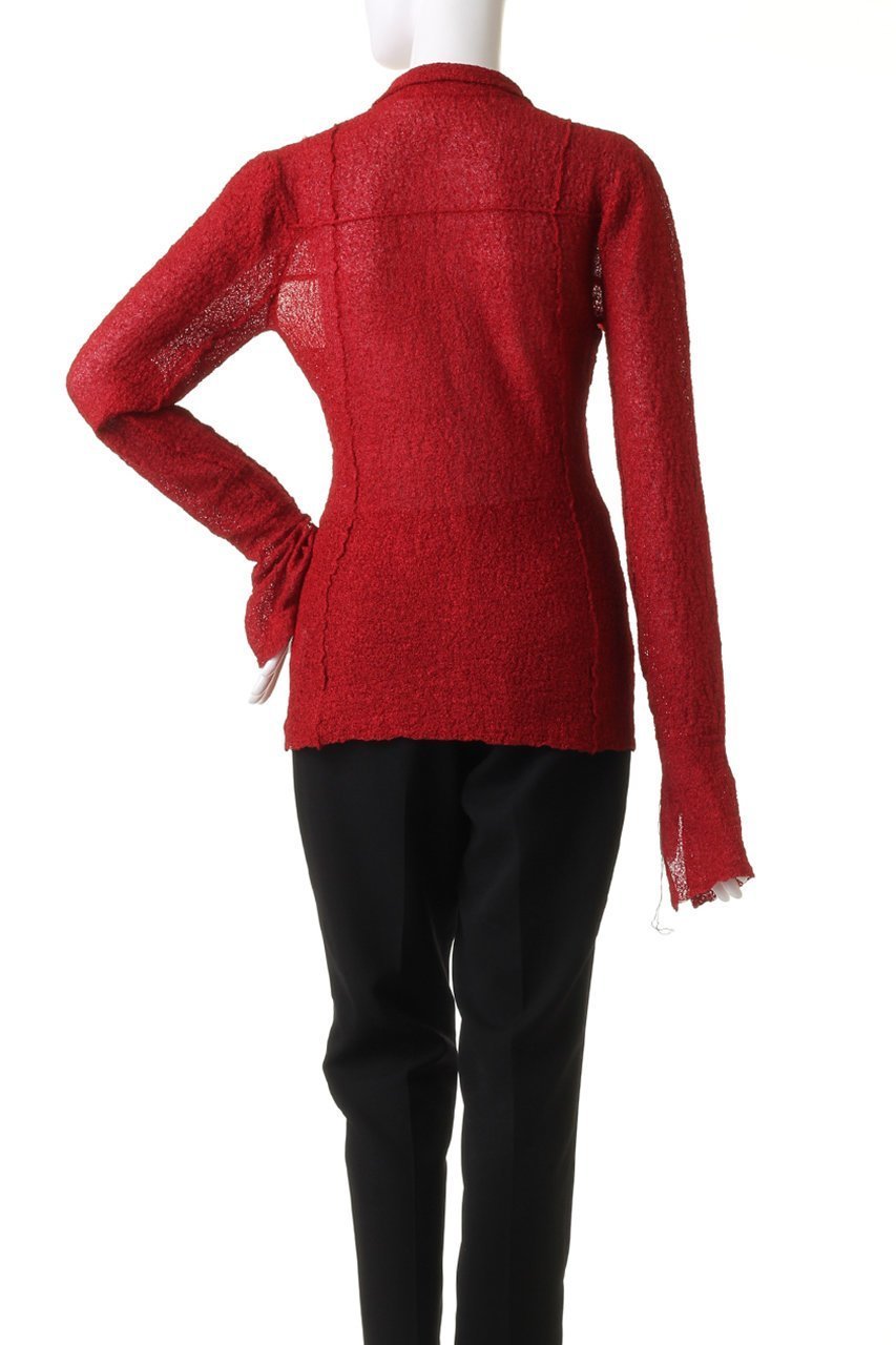 【プランク プロジェクト/PRANK PROJECT】のカラーステッチニットスリムシャツ / Color Stitch Knit Slim Shirt 人気、トレンドファッション・服の通販 founy(ファニー) ファッション Fashion レディースファッション Fashion for Women トップス・カットソー Cut & Sew Tops ニット Knit Tops & Sweaters シャツ・ブラウス・オフィスカジュアル Elegant Blouses & Button-Ups シアー Sheer, See-Through スリーブ Sleeve, Long Sleeve / Short Sleeve ハンド Hand, Handmade ロング Long, Long-Length 羽織 Haori, Light Jacket other-4|ID: prp329100004066659 ipo3291000000034422264