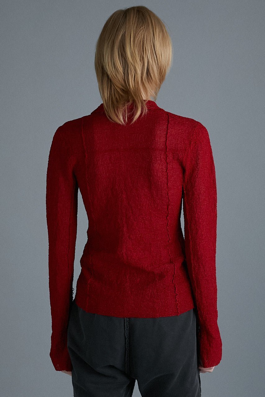 【プランク プロジェクト/PRANK PROJECT】のカラーステッチニットスリムシャツ / Color Stitch Knit Slim Shirt 人気、トレンドファッション・服の通販 founy(ファニー) ファッション Fashion レディースファッション Fashion for Women トップス・カットソー Cut & Sew Tops ニット Knit Tops & Sweaters シャツ・ブラウス・オフィスカジュアル Elegant Blouses & Button-Ups シアー Sheer, See-Through スリーブ Sleeve, Long Sleeve / Short Sleeve ハンド Hand, Handmade ロング Long, Long-Length 羽織 Haori, Light Jacket other-8|ID: prp329100004066659 ipo3291000000034422268