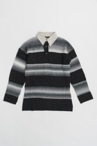 【プランク プロジェクト/PRANK PROJECT】のカスリボーダーラガーニット / Blur Border Rugger Knit 人気、トレンドファッション・服の通販 founy(ファニー) ファッション Fashion レディースファッション WOMEN トップス・カットソー Tops/Tshirt ニット Knit Tops プルオーバー Pullover インナー Inner グラデーション Gradation スポーティ Sporty チェック Check トレンド Trend ボーダー Border メランジ Melange ルーズ Loose NEW・新作・新着・新入荷 New Arrivals thumbnail BLK(ブラック)|ID: prp329100004066664 ipo3291000000027410314