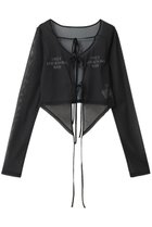 【プランク プロジェクト/PRANK PROJECT】のチュールロゴカーデ / Tulle Logo Cardigan C.GRY(チャコールグレー)|ID: prp329100004066668 ipo3291000000032898516