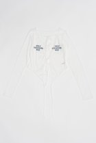 【プランク プロジェクト/PRANK PROJECT】のチュールロゴカーデ / Tulle Logo Cardigan IVR(アイボリー)|ID: prp329100004066668 ipo3291000000032898519