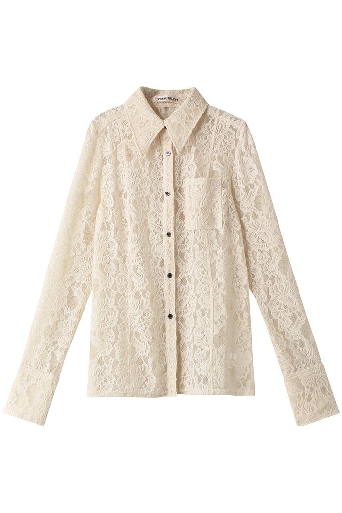 【プランク プロジェクト/PRANK PROJECT】のモールレーススリムシャツ / Mole Slim Shirt インテリア・キッズ・メンズ・レディースファッション・服の通販 founy(ファニー) https://founy.com/ ファッション Fashion レディースファッション Fashion for Women トップス・カットソー Cut & Sew Tops シャツ・ブラウス・オフィスカジュアル Elegant Blouses & Button-Ups おすすめ Recommended / Our Picks スラックス Slacks, Dress Pants スリム Slim, Slim Fit スリーブ Sleeve, Long Sleeve / Short Sleeve セットアップ Set-Up, Coordinated Outfit フィット Fit, Slim Fit マニッシュ Mannish, Boyish レース Lace, Lace Fabric ロング Long, Long-Length ワイド Wide, Wide Fit 今季 This Season, Current Season |ID: prp329100004066670 ipo3291000000032901920