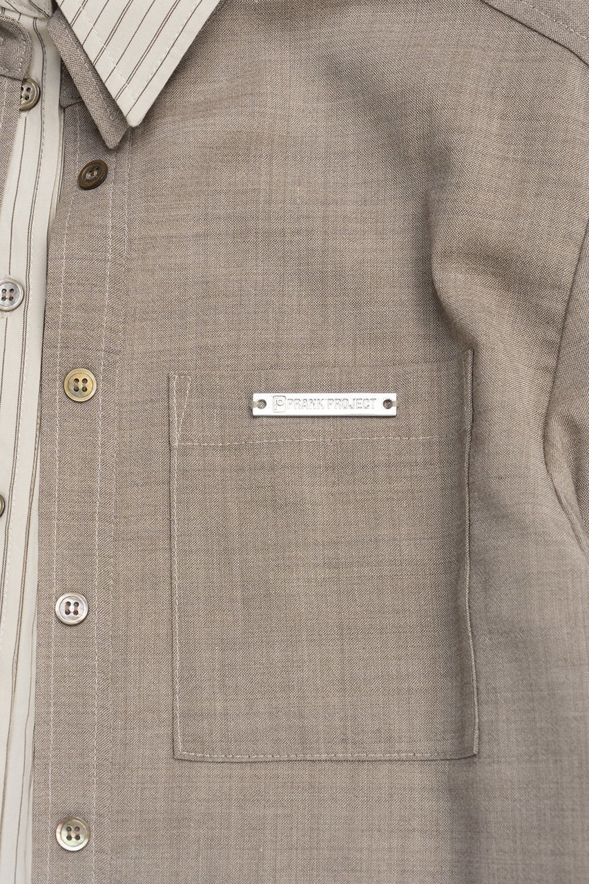 【プランク プロジェクト/PRANK PROJECT】のストライプレイヤードシャツ / Stripe Layered Shirt 人気、トレンドファッション・服の通販 founy(ファニー) 　ファッション　Fashion　レディースファッション　Fashion for Women　トップス・カットソー　Cut & Sew Tops　シャツ・ブラウス・オフィスカジュアル　Elegant Blouses & Button-Ups　オーガニック　Organic Cotton　ストライプ　Stripe, Striped Pattern　スリーブ　Sleeve, Long Sleeve / Short Sleeve　バランス　Balance, Style Balance　マニッシュ　Mannish, Boyish　ロング　Long, Long-Length　other-7|ID: prp329100004066671 ipo3291000000035823430