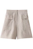 【フォクシー/FOXEY】のSYDNEY 人気、トレンドファッション・服の通販 founy(ファニー) ファッション Fashion レディースファッション WOMEN パンツ Pants ハーフ / ショートパンツ Short Pants ショート Short フラップ Flap フレア Flare ポケット Pocket リネン Linen thumbnail ナチュラル|ID: prp329100004066683 ipo3291000000027410370