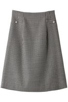 【フォクシー/FOXEY】のSKIRT SERAFINA 人気、トレンドファッション・服の通販 founy(ファニー) ファッション Fashion レディースファッション WOMEN スカート Skirt ギンガム Gingham チェック Check フレア Flare thumbnail ブラック×ホワイト|ID: prp329100004066685 ipo3291000000027410374