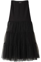 【プランク プロジェクト/PRANK PROJECT】のチュールドッキングボリュームスカート / Tulle Docking Volume Skirt BLK(ブラック)|ID: prp329100004066692 ipo3291000000035694039