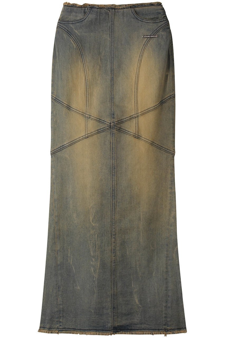 【プランク プロジェクト/PRANK PROJECT】のデニムストレートマキシスカート / Denim Straight Maxi Skirt インテリア・キッズ・メンズ・レディースファッション・服の通販 founy(ファニー) ファッション Fashion レディースファッション Fashion for Women スカート Skirts ロングスカート Long Skirts / Maxi & Midi Skirts インディゴ Indigo Denim ケミカル Chemical, Chemical Wash ストレッチ Stretch, Stretchy Fabric スリット Slit, Slit Detail デニム Denim, Jeans Material トレンド Trend, Trending Now ブリーチ Bleach, Washed Finish ロング Long, Long-Length BLU(ブルー)|ID: prp329100004066694 ipo3291000000032894691