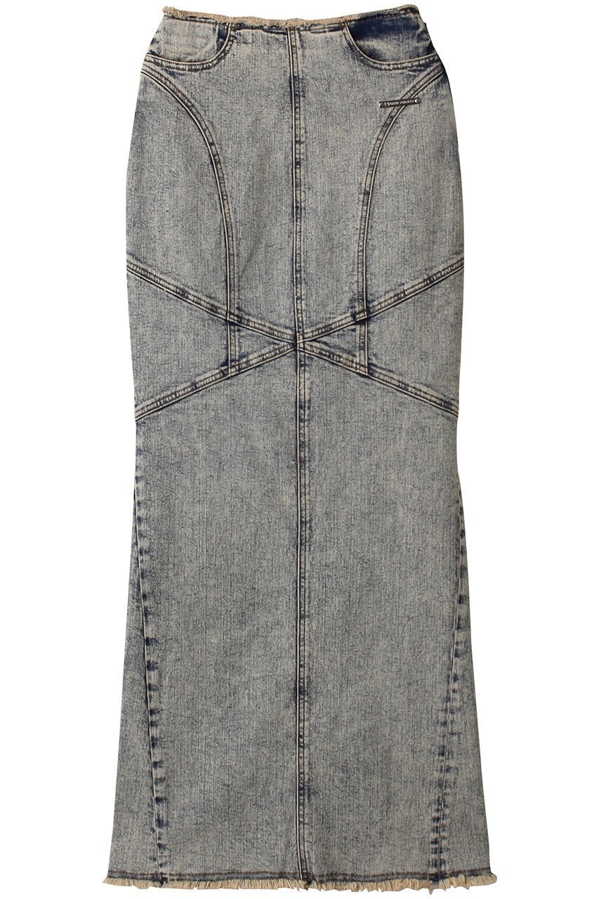 【プランク プロジェクト/PRANK PROJECT】のデニムストレートマキシスカート / Denim Straight Maxi Skirt インテリア・キッズ・メンズ・レディースファッション・服の通販 founy(ファニー) ファッション Fashion レディースファッション Fashion for Women スカート Skirts ロングスカート Long Skirts / Maxi & Midi Skirts インディゴ Indigo Denim ケミカル Chemical, Chemical Wash ストレッチ Stretch, Stretchy Fabric スリット Slit, Slit Detail デニム Denim, Jeans Material トレンド Trend, Trending Now ブリーチ Bleach, Washed Finish ロング Long, Long-Length L.BLU(ライトブルー)|ID: prp329100004066694 ipo3291000000032894695