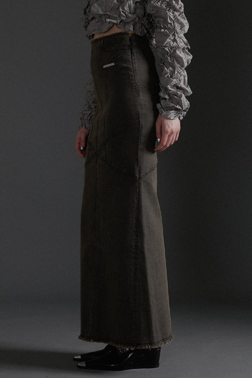 【プランク プロジェクト/PRANK PROJECT】のデニムストレートマキシスカート / Denim Straight Maxi Skirt 人気、トレンドファッション・服の通販 founy(ファニー) ファッション Fashion レディースファッション Fashion for Women スカート Skirts ロングスカート Long Skirts / Maxi & Midi Skirts インディゴ Indigo Denim ケミカル Chemical, Chemical Wash ストレッチ Stretch, Stretchy Fabric スリット Slit, Slit Detail デニム Denim, Jeans Material トレンド Trend, Trending Now ブリーチ Bleach, Washed Finish ロング Long, Long-Length other-8|ID: prp329100004066694 ipo3291000000032894727