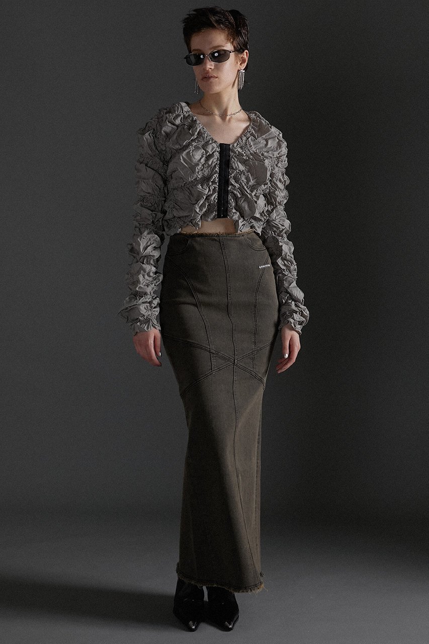 【プランク プロジェクト/PRANK PROJECT】のデニムストレートマキシスカート / Denim Straight Maxi Skirt 人気、トレンドファッション・服の通販 founy(ファニー) ファッション Fashion レディースファッション Fashion for Women スカート Skirts ロングスカート Long Skirts / Maxi & Midi Skirts インディゴ Indigo Denim ケミカル Chemical, Chemical Wash ストレッチ Stretch, Stretchy Fabric スリット Slit, Slit Detail デニム Denim, Jeans Material トレンド Trend, Trending Now ブリーチ Bleach, Washed Finish ロング Long, Long-Length other-6|ID: prp329100004066694 ipo3291000000036752607