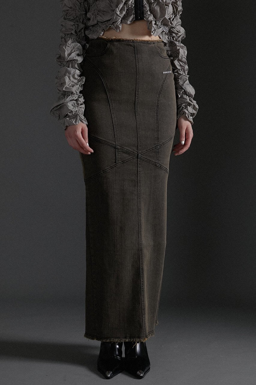 【プランク プロジェクト/PRANK PROJECT】のデニムストレートマキシスカート / Denim Straight Maxi Skirt 人気、トレンドファッション・服の通販 founy(ファニー) ファッション Fashion レディースファッション Fashion for Women スカート Skirts ロングスカート Long Skirts / Maxi & Midi Skirts インディゴ Indigo Denim ケミカル Chemical, Chemical Wash ストレッチ Stretch, Stretchy Fabric スリット Slit, Slit Detail デニム Denim, Jeans Material トレンド Trend, Trending Now ブリーチ Bleach, Washed Finish ロング Long, Long-Length other-7|ID: prp329100004066694 ipo3291000000036752608