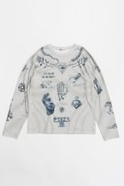 【プランク プロジェクト/PRANK PROJECT】のTATOOプリントロングスリーブTEE / Tattoo Printed Long Sleeve TEE GRY(グレー)|ID: prp329100004066702 ipo3291000000032896242