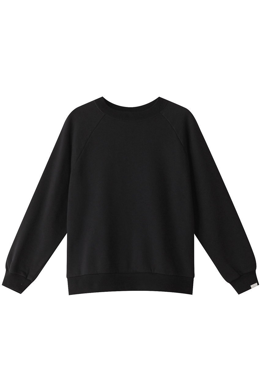 【オブラダ/Oblada】のコンパクトスウェット トップス インテリア・キッズ・メンズ・レディースファッション・服の通販 founy(ファニー) 　ファッション　Fashion　レディースファッション　Fashion for Women　トップス・カットソー　Cut & Sew Tops　シャツ・ブラウス・オフィスカジュアル　Elegant Blouses & Button-Ups　レディースパーカー・カジュアルフーディー　Casual Hoodies & Sweatshirts　ロングTシャツ・Tシャツ　Longline T-Shirts & Tees　スウェット・クルーネックトップス　Sweatshirts & Crewnecks / Relaxed Fit Sweat Tops　カットソー・ベーシックTシャツ　Cut-and-Sewn Tops / Stretch Tees & Basics　シンプル　Simple, Minimal　スウェット / スエット　Sweatshirt, Sweatwear　ブラック|ID: prp329100004066727 ipo3291000000032917695