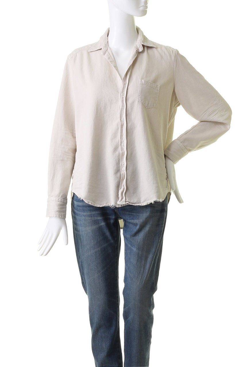 【フランク&アイリーン/Frank&Eileen】のEILEEN イタリアンフェイマスデニム カラーシャツ 人気、トレンドファッション・服の通販 founy(ファニー) 　ファッション　Fashion　レディースファッション　Fashion for Women　トップス・カットソー　Cut & Sew Tops　シャツ・ブラウス・オフィスカジュアル　Elegant Blouses & Button-Ups　シンプル　Simple, Minimal　スリーブ　Sleeve, Long Sleeve / Short Sleeve　フレア　Flare, Flared　ロング　Long, Long-Length　定番　Standard, Basic Item　other-2|ID: prp329100004066772 ipo3291000000035488735