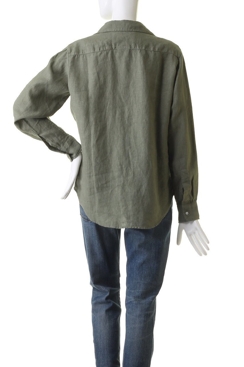 【フランク&アイリーン/Frank&Eileen】のEILEEN イタリアンリネン カラーシャツ 人気、トレンドファッション・服の通販 founy(ファニー) 　ファッション　Fashion　レディースファッション　WOMEN　トップス・カットソー　Tops/Tshirt　シャツ/ブラウス　Shirts/Blouses　スリーブ　Sleeve　センター　Center　デニム　Denim　リゾート　Resort　リネン　Linen　ロング　Long　other-4|ID: prp329100004066775 ipo3291000000032183393